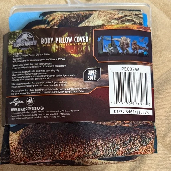 New Blue Body Pillow Cover - Picture 2 of 2